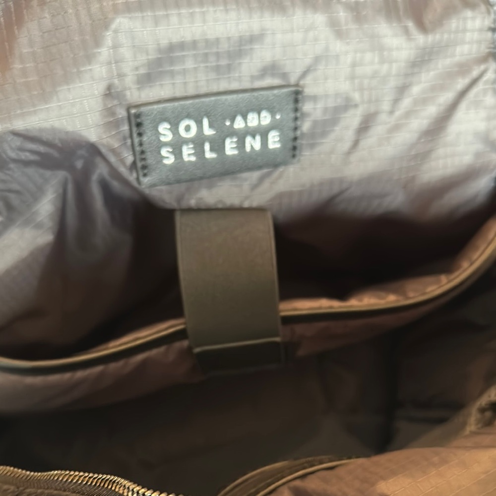 Quilted Black Backpack - image 4